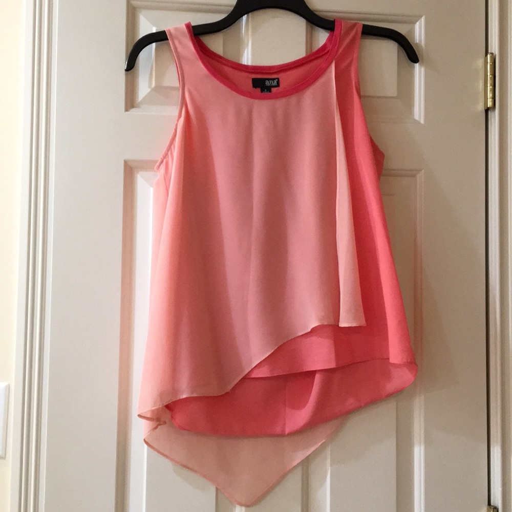 Coral and Pink Flowy Top by a.n.a